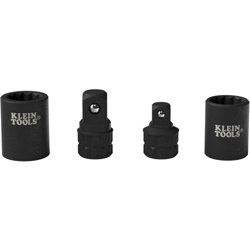 4-Piece KNECT Socket Wrench Adapter Set, Impact, 1/2"/3/8" Drive, 1/2"/3/8" Socket, 0.98" L, Ball Canadian Safety Group Inc.