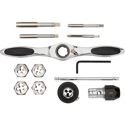 SAE Ratcheting Tap & Die Set, 13 Pieces Canadian Safety Group Inc.
