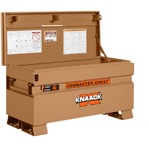 Model 42 Jobsite Chest with Padlock, 42" x 19" x 23-3/8", Steel, Tan Canadian Safety Group Inc.