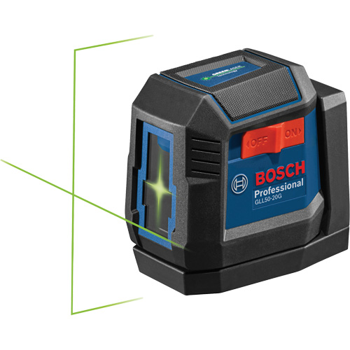 Laser &agrave; lignes crois&eacute;es auto-nivelant &agrave; faisceau vert Canadian Safety Group Inc.