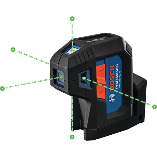 Laser dalignement autonivelant &agrave; faisceau vert &agrave; cinq points Canadian Safety Group Inc.