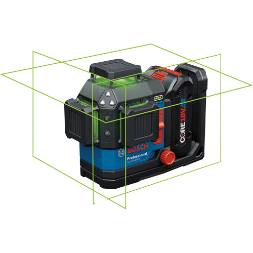 Laser dalignement/nivellement 360 connect&eacute; &agrave; faisceau vert &agrave; trois points Canadian Safety Group Inc.