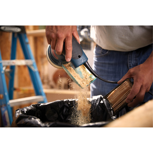 Palm Random Orbit Sander/Polisher, 5" Sand Paper, 2.5 A, 120 V Canadian Safety Group Inc.