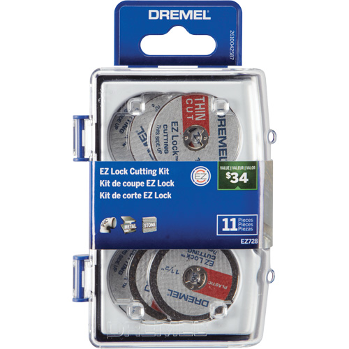 Micro trousse d'accessoires rotatifs de d&eacute;coupe EZ Lock Canadian Safety Group Inc.
