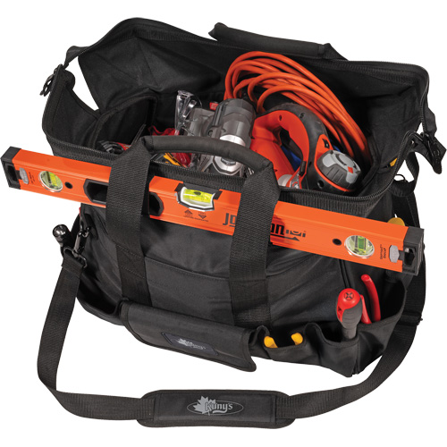 Phantom Collection 18" Contractor's Tool Bag, Ballistic Polyester, 25 Pockets, Black Canadian Safety Group Inc.