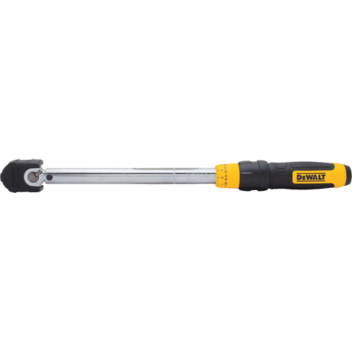 Cl&eacute; dynamom&eacute;trique &agrave; microm&egrave;tre, &agrave; cliquer, Entraînement 3/8" carr&eacute;, 20 - 100 lb-pi/27,11-135. 58 N.m Canadian Safety Group Inc.