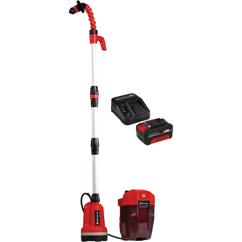 Pompe &agrave; eau propre pour baril de pluie sans fil avec batterie 4 Ah et ensemble de d&eacute;part de chargeur, 18 V, 792,5 gal./min Canadian Safety Group Inc.