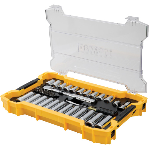 Jeu d'outils 3/8" & 1/2" pour m&eacute;canicien avec plateau & couvercle TOUGHSYSTEM 2.0 Canadian Safety Group Inc.