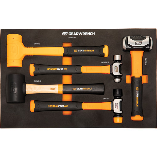 Mixed Hammer Set in Foam Storage Tray, 5 Pieces Canadian Safety Group Inc.