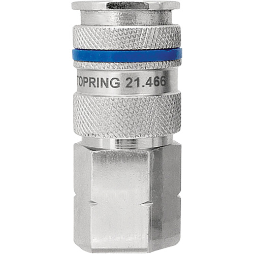 Raccord industriel rapide QUIKSILVER, Laiton nickel&eacute;, 3/8", NPT femelle, 435 PSI Canadian Safety Group Inc.