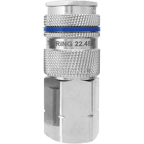 Raccord industriel rapide QUIKSILVER, Laiton nickel&eacute;, 1/2", NPT femelle, 500 psi Canadian Safety Group Inc.