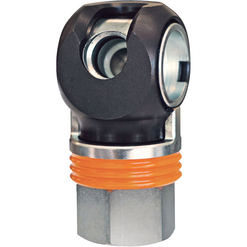 Raccord industriel rapide TOPQUIK SC, Acier nickel&eacute;, 1/2", NPT femelle, 359 PSI Canadian Safety Group Inc.