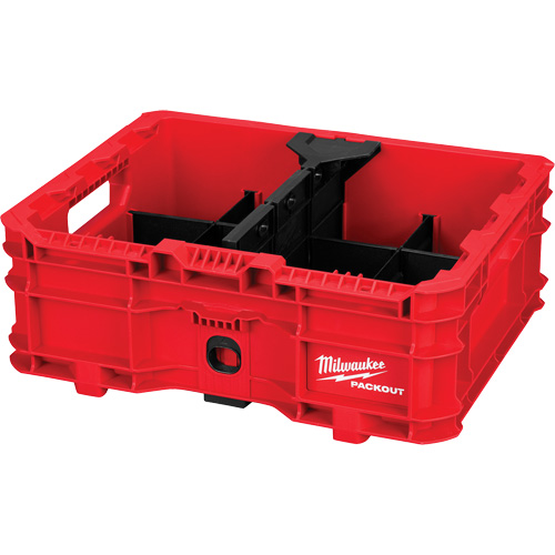Bac &agrave; profil bas PACKOUT, 15" x 18-5/8" x 6-5/8", Noir/Rouge Canadian Safety Group Inc.