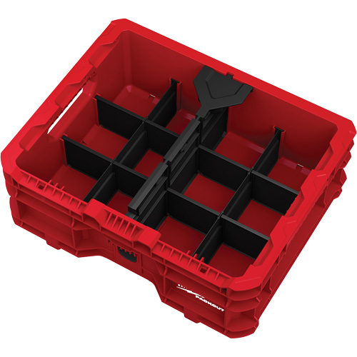 Bac &agrave; profil bas PACKOUT, 15" x 18-5/8" x 6-5/8", Noir/Rouge Canadian Safety Group Inc.