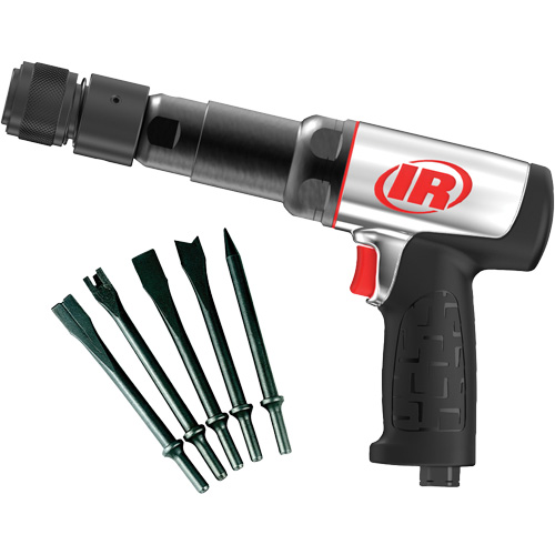Heavy-Duty Air Hammer with Chisels, 21.8 CFM, 1/4" NPT, 2600 BPM, 3/4" x 3-3/4" (0.0mm x 0.0mm) Canadian Safety Group Inc.