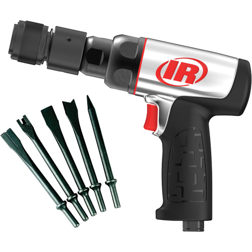 Heavy-Duty Air Hammer with Chisels, 16.2 CFM, 1/4" NPT, 3330 BPM, 3/4" x 2-1/2" (0.0mm x 0.0mm) Canadian Safety Group Inc.