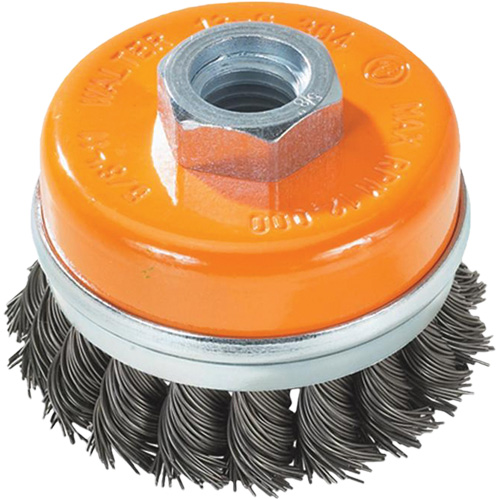 Knot-Twisted Wire Cup Brush, 5" Dia. x 5/8"-11 Arbor Canadian Safety Group Inc.