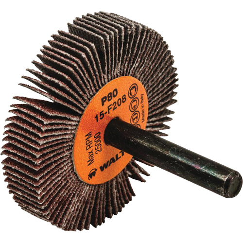 Flap Wheels-Coolcut Flap Wheels, Aluminum Oxide, 80 Grit, 2" x 3/8" x 1/4" Canadian Safety Group Inc.