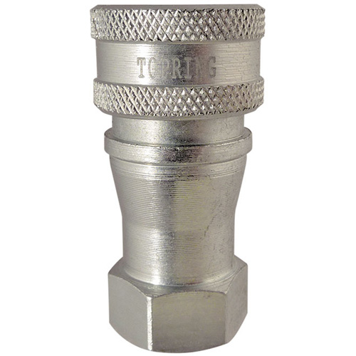 Hydraulic Quick Coupler - Steel Manual Coupler, Brass/Stainless Steel Canadian Safety Group Inc.