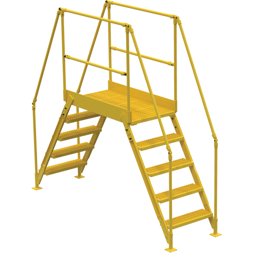 Crossover Ladder, 103-1/2" Overall Span, 50" H x 48" D, 24" Step Width Canadian Safety Group Inc.