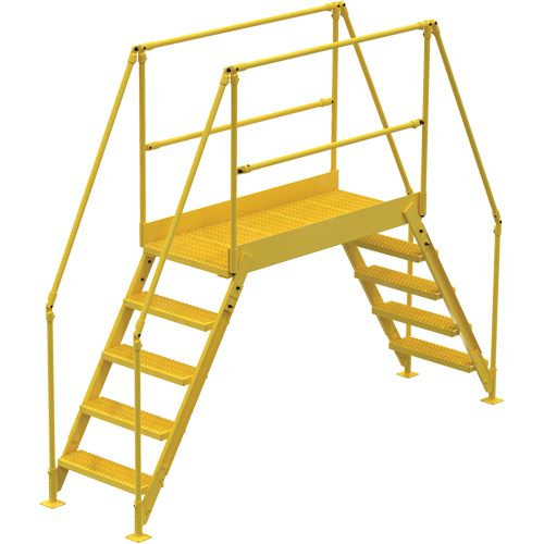 Crossover Ladder, 115-1/2" Overall Span, 50" H x 60" D, 24" Step Width Canadian Safety Group Inc.