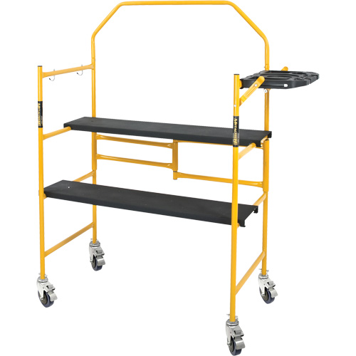 nsemble d'&eacute;chafaudage &agrave; montant de s&eacute;curit&eacute; & tablette pour outils de 4' Jobsite Series, Cadre Acier, 49-1/2" p x 57-3/4" h Canadian Safety Group Inc.