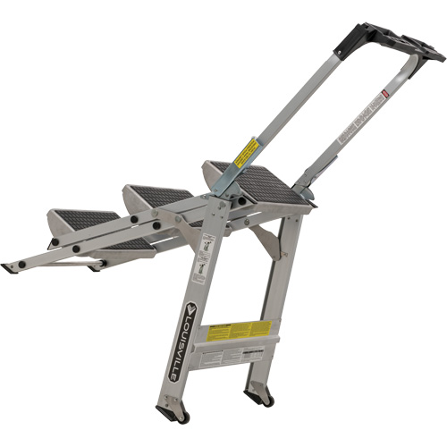 &eacute;chelle escabeau avec roues pivotantes, 3 marches, 34" x 22" x Hauteur 50,75" Canadian Safety Group Inc.