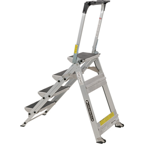&eacute;chelle escabeau avec roues pivotantes, 4 marches, 44,25" x 22,13" x Hauteur 59" Canadian Safety Group Inc.