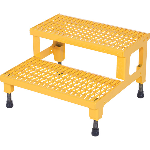 Plate-forme ajustable Step-Mate, 2 marche(s), 23-13/16" la x 22-7/8" lo x 15-1/4" h, Capacit&eacute; 500 lb Canadian Safety Group Inc.