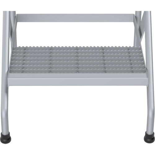 Aluminum Step Stand, 2 Step(s), 22-13/16" W x 24-9/16" L x 20" H, 500 lbs. Capacity Canadian Safety Group Inc.