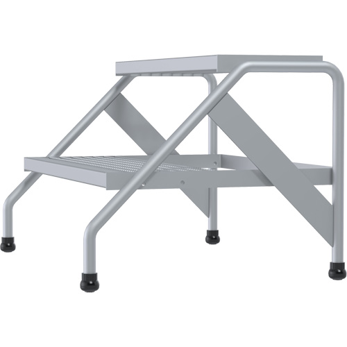 Escabeau en aluminium, 2 marche(s), 32-13/16" la x 24-9/16" lo x 20" h, Capacit&eacute; 500 lb Canadian Safety Group Inc.