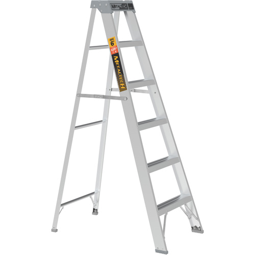 Step Ladder, 6', Aluminum, 225 lbs. Capacity, Type 2 Canadian Safety Group Inc.