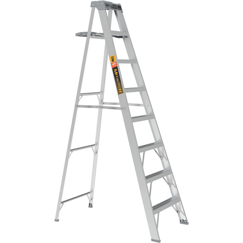 Step Ladder with Paint Tray, 8', Aluminum, 225 lbs. Capacity, Type 2 Canadian Safety Group Inc.