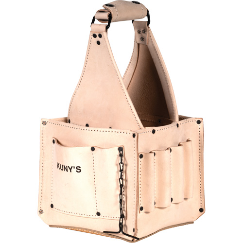 Electrical & Maintenance Tool Pouches, Leather, 17 Pockets, Beige Canadian Safety Group Inc.