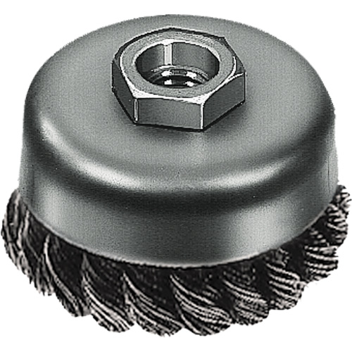 Knot Wire Cup Brush, 3" Dia. x 5/8"-11 Arbor Canadian Safety Group Inc.