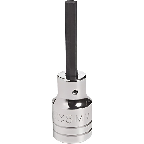 Socket Bit, Hex, 18 mm x 4" L, 1/2" Drive Canadian Safety Group Inc.