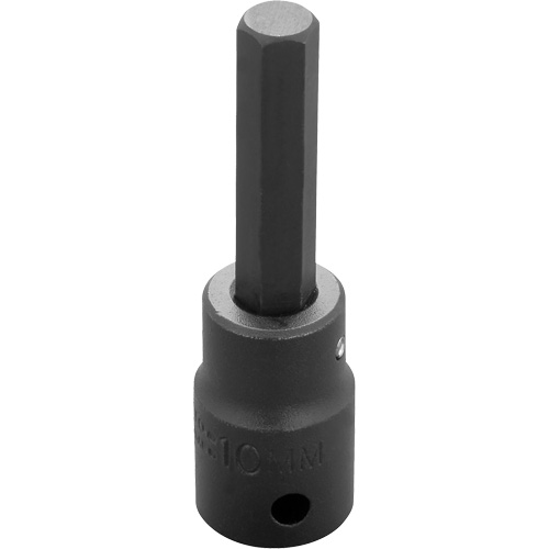 Socket Bit, Hex, 10 mm x 3-1/4" L, 1/2" Drive Canadian Safety Group Inc.
