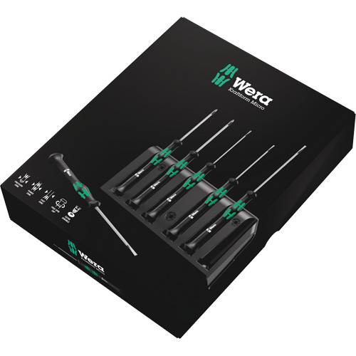 Micro Series Screwdriver Set with Rack, 6 Pcs. Canadian Safety Group Inc.