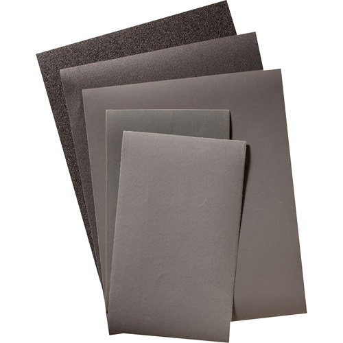 Sanding Paper Sheet, 9" x 11", 320 Grit, Silicon Carbide Canadian Safety Group Inc.