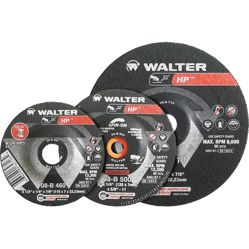 HP Combo Depressed Center Combination Wheel, 3" x 1/8", 3/8" Arbor, Type 27 Canadian Safety Group Inc.