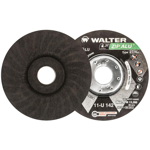 Zip Alu Cut-Off Wheel, 4-1/2" x 3/64", 7/8" Arbor, Type 27, Aluminum Oxide, 13300 RPM Canadian Safety Group Inc.