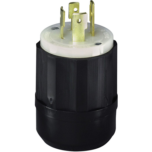 Prise mise &agrave; la terre verrouillable &agrave; trois bornes et quatre fils, Nylon, 20 A, 250 V, L15-20P Canadian Safety Group Inc.