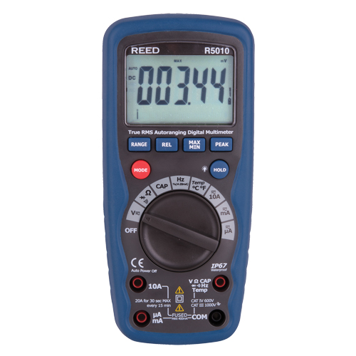 Multim&egrave;tre num&eacute;rique avec certificat de calibration, Tension c.a./c.c., Courant c.a./c.c. Canadian Safety Group Inc.