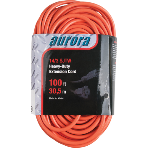 Cordon rallonge en vinyle, Ext&eacute;rieur, SJTW, AWG 14/3, 13 A, 100' Canadian Safety Group Inc.