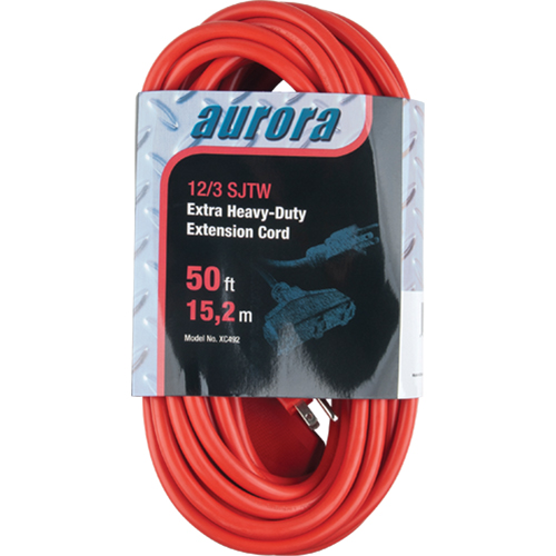 Cordon rallonge en vinyle, Ext&eacute;rieur, SJTW, AWG 12/3, 15 A, 3 prise(s), 50' Canadian Safety Group Inc.