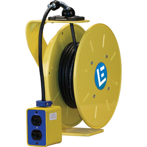 LE9000 Series Heavy-Duty Cord Reels, 30', SJOW, 14/3 Gauge, 15 A Canadian Safety Group Inc.