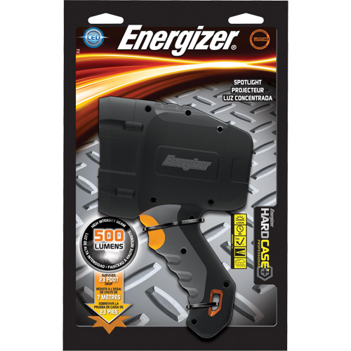 Hard Case&reg; Professional Spot Light, LED, 600 Lumens, AA Batteries Canadian Safety Group Inc.