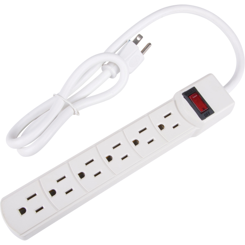 Surge Suppressor, 6 Outlets, 200 J, 1875 W, 3' Cord Canadian Safety Group Inc.