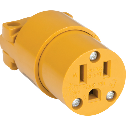 Connecteur de mise &agrave; la terre en PVC, 5-15R, Plastique Canadian Safety Group Inc.