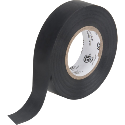Electrical Tape, 19 mm (3/4") x 18 M (60'), Black, 7 mils Canadian Safety Group Inc.